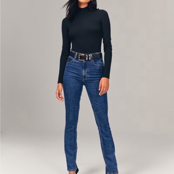 Abercrombie Ultra High Rise 90s Slim Straight - Picture 3 of 8